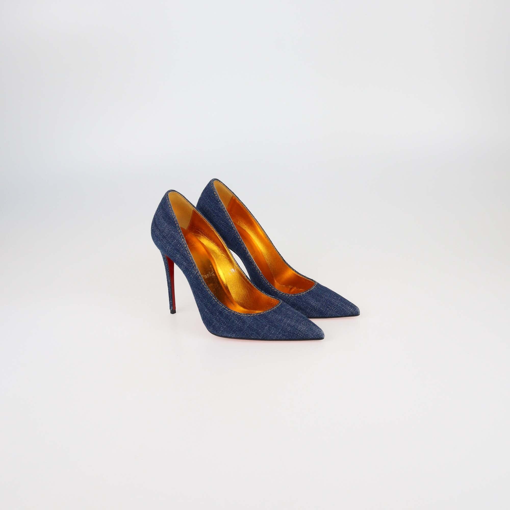 Christian Louboutin Blue Denim kate Pumps Womens Christian Louboutin 