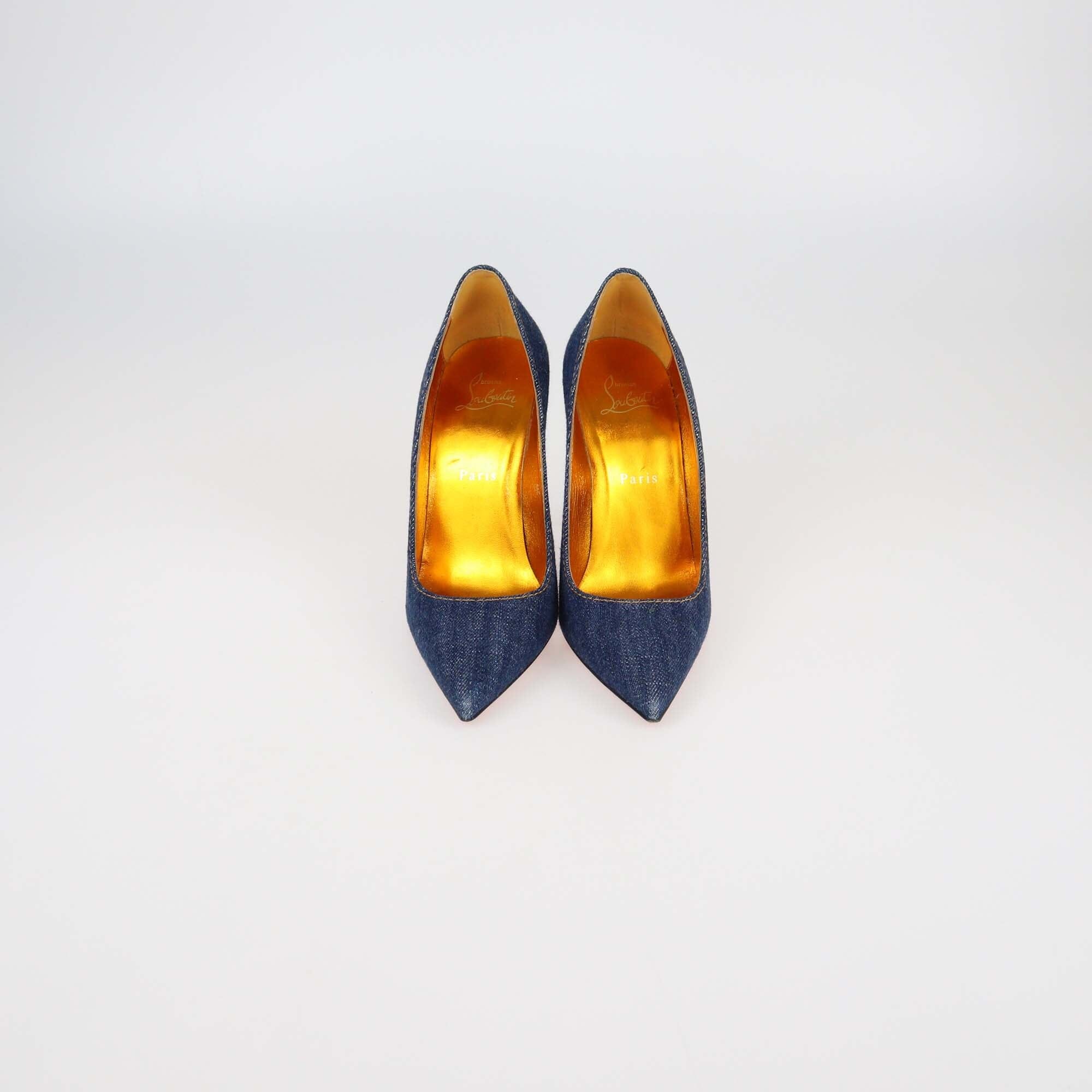 Christian Louboutin Blue Denim kate Pumps Womens Christian Louboutin 