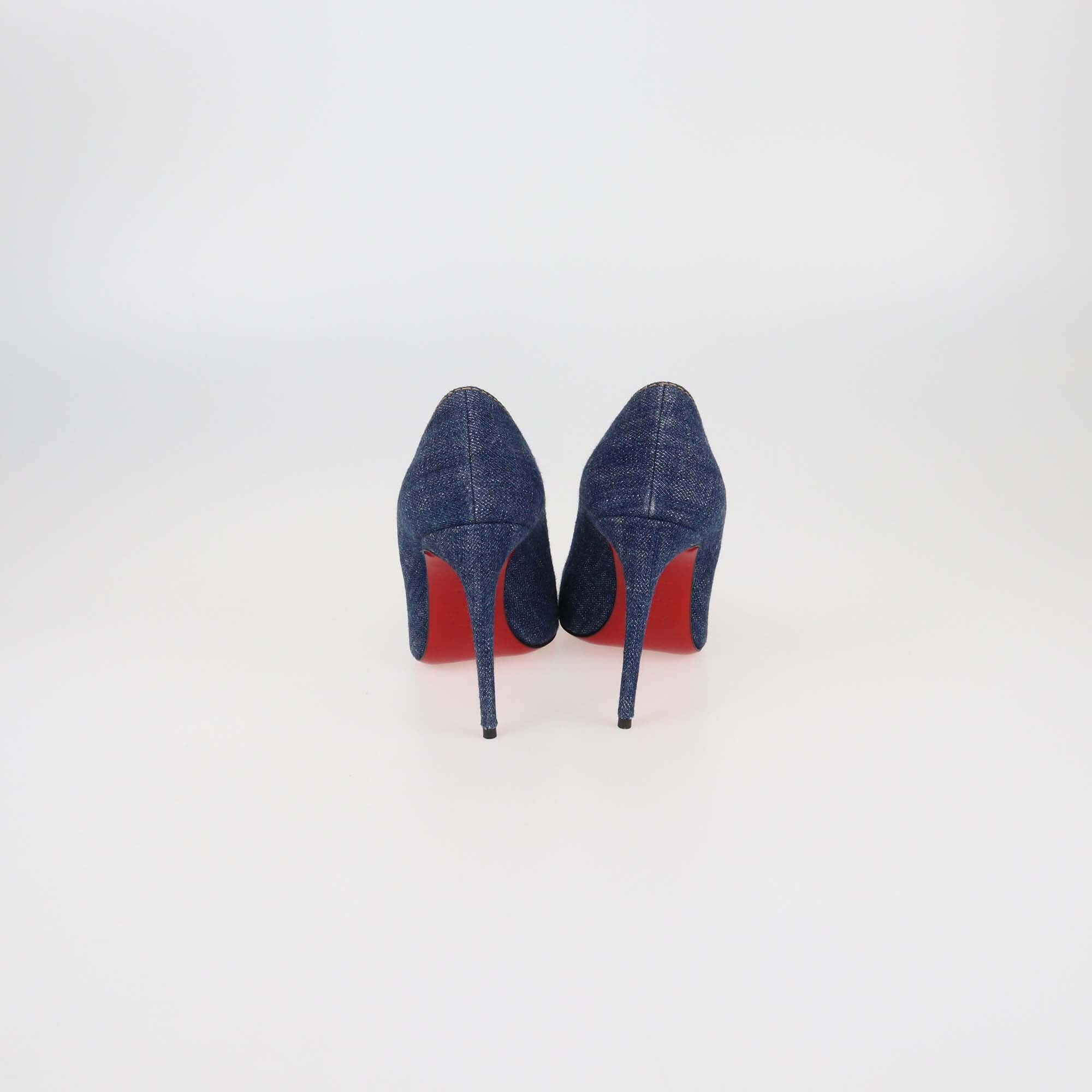 Christian Louboutin Blue Denim kate Pumps Womens Christian Louboutin 