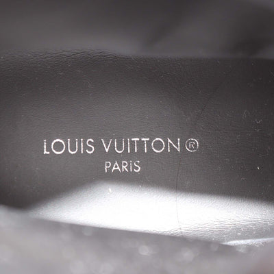 Louis Vuitton Black Monogram Canvas and Leather Wonderland Flat Ranger Boots
