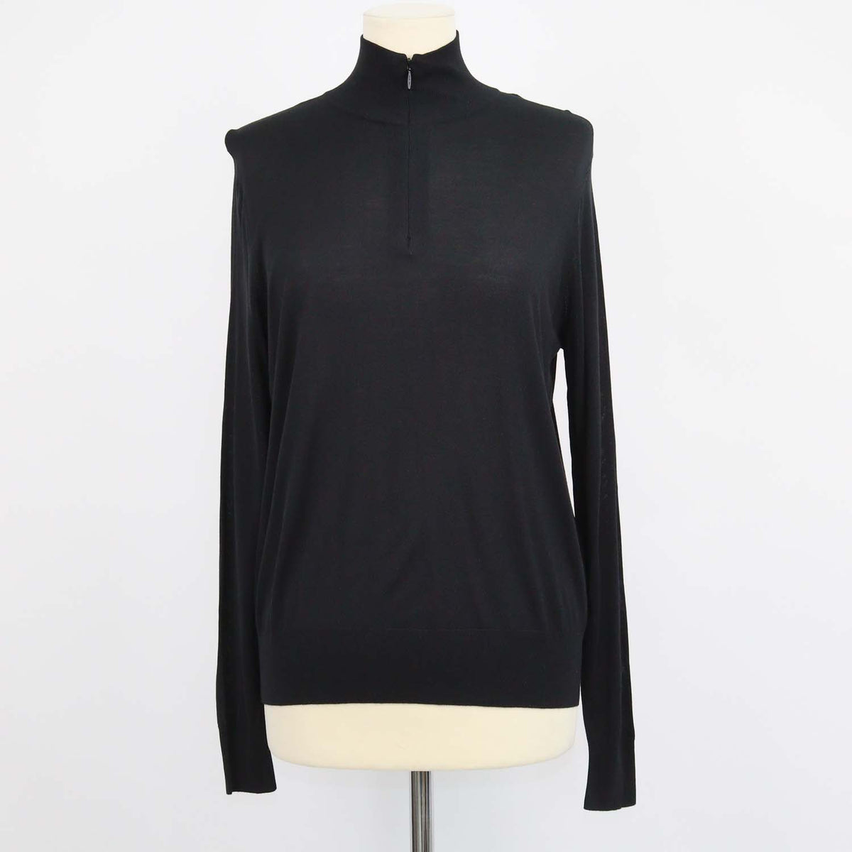 The Row Black Knitted Turtleneck Kimbo Top