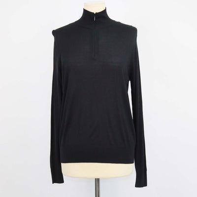 The Row Black Knitted Turtleneck Kimbo Top