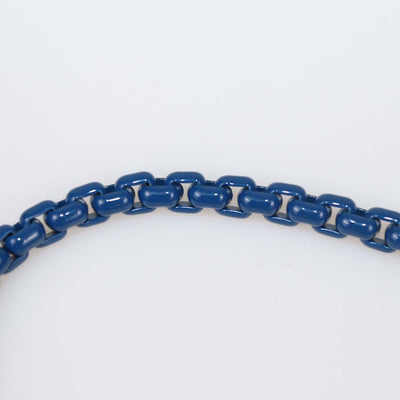 David Yurman Sterling Silver Enamel Coated Box Chain Bracelet