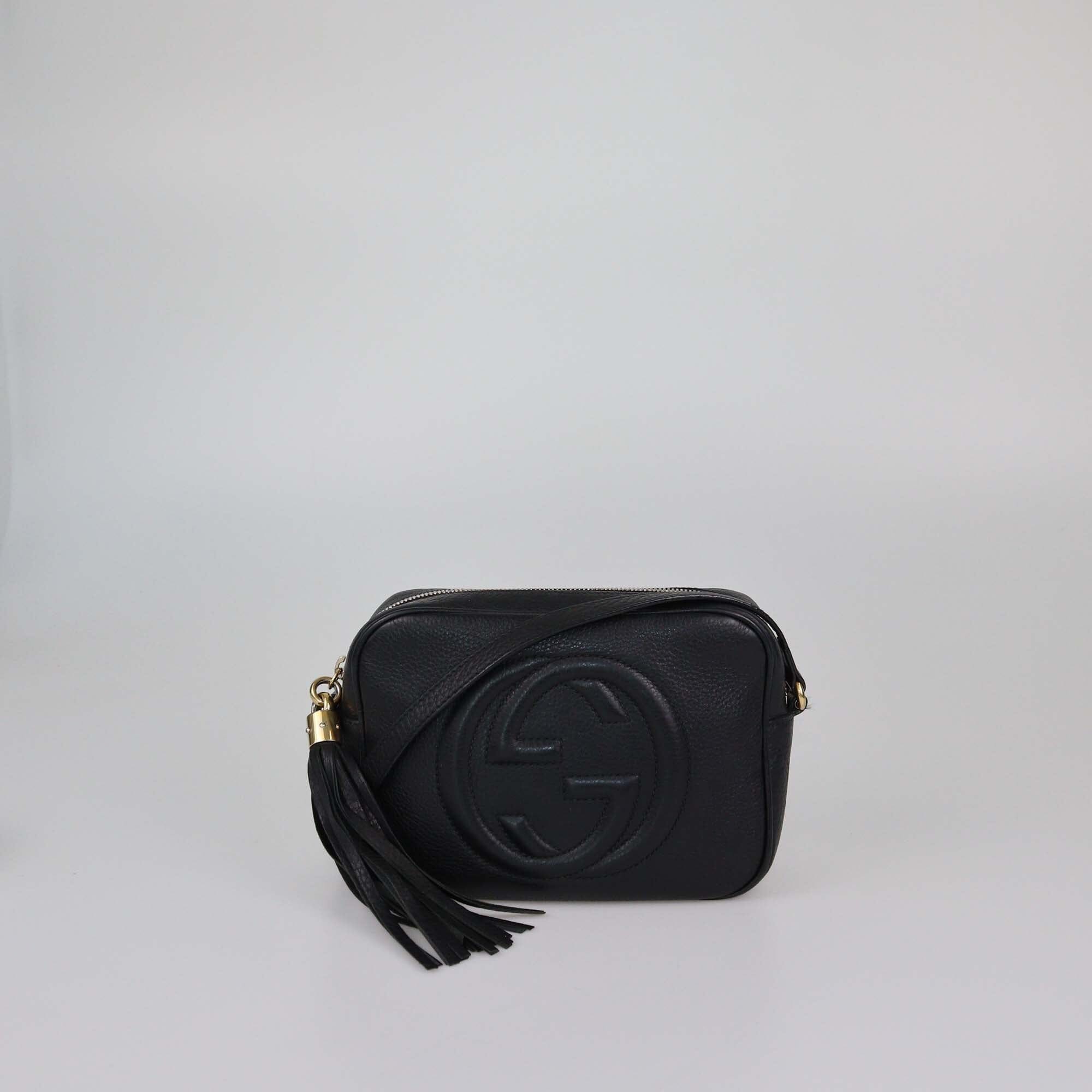 Gucci Black Small Soho Disco Crossbody Bag Womens Gucci 