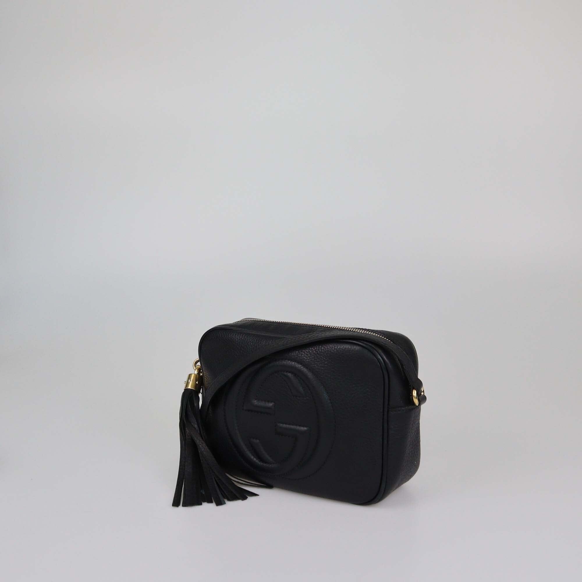 Gucci Black Small Soho Disco Crossbody Bag Womens Gucci 