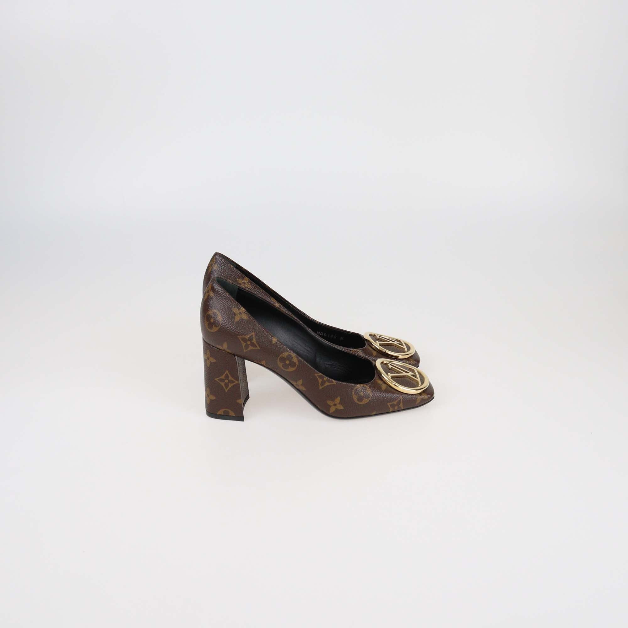 Louis Vuitton Monogram Canvas Madeleine Pumps Womens Louis Vuitton 