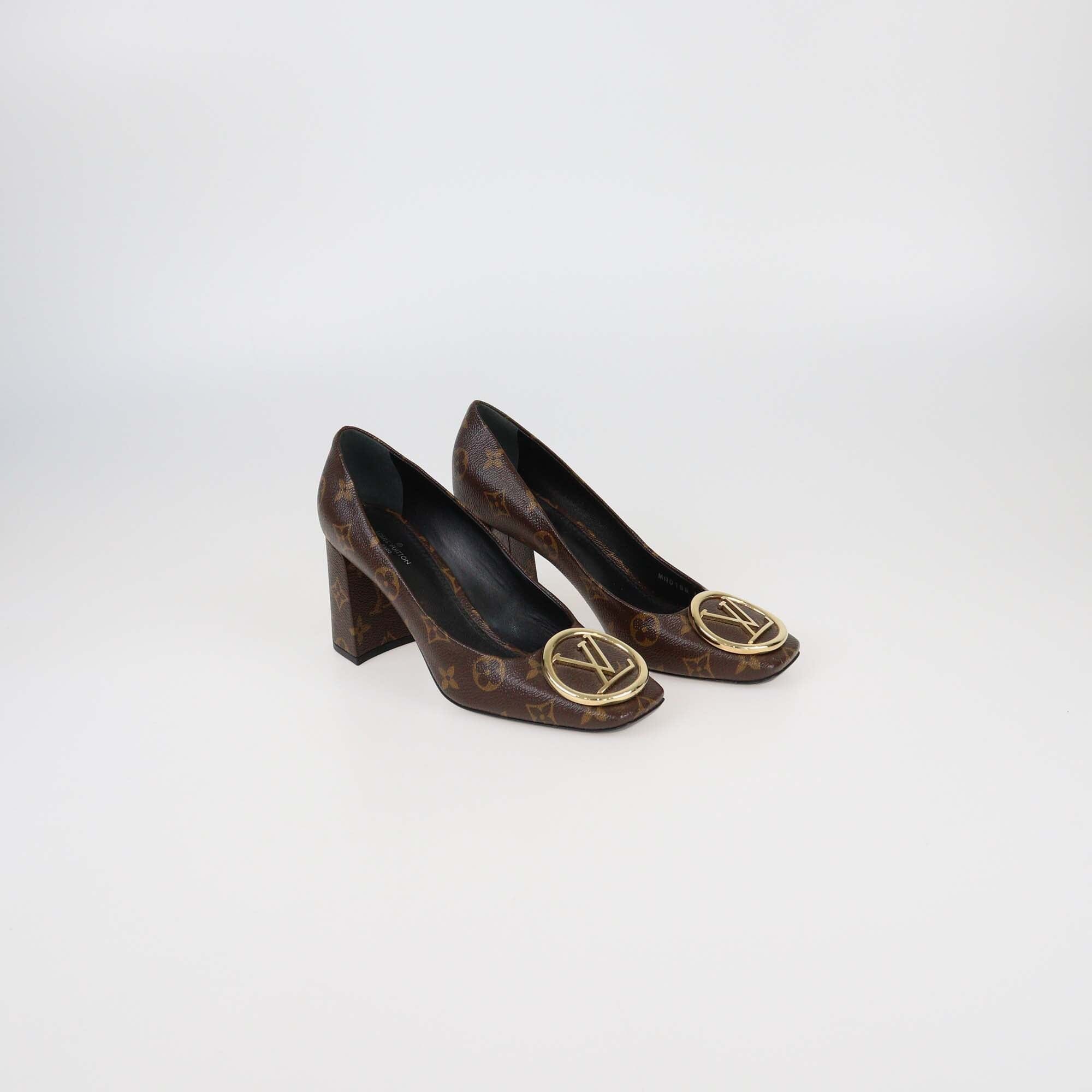 Louis Vuitton Monogram Canvas Madeleine Pumps Womens Louis Vuitton 