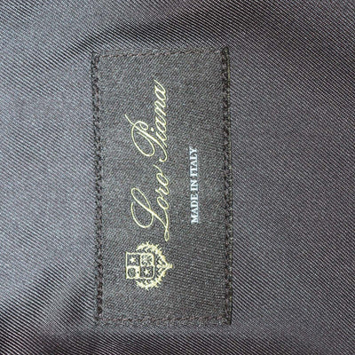 Loro Piana Dark Brown Linen Open Front Crepe Hanna Jacket