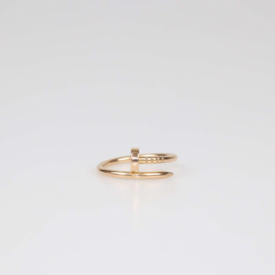 Cartier 18K Rose Gold Juste Un clou Small Band Ring Size 52