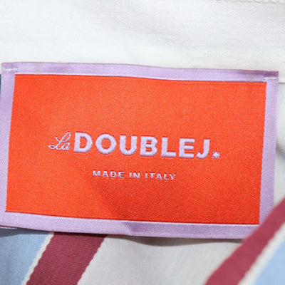 La Double J Multicolor Blend Cotton Stripes Jacquard Choux Dress