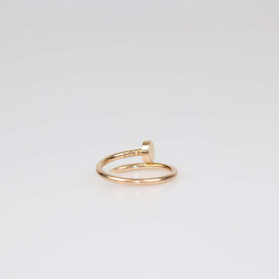 Cartier 18K Rose Gold Juste Un clou Small Band Ring Size 52