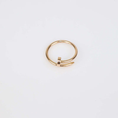 Cartier 18K Rose Gold Juste Un clou Small Band Ring Size 52