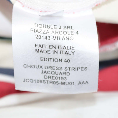 La Double J Multicolor Blend Cotton Stripes Jacquard Choux Dress