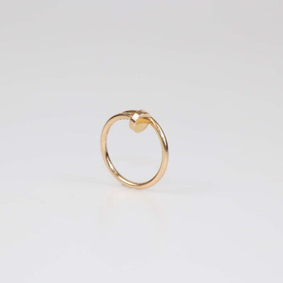 Cartier 18K Rose Gold Juste Un clou Small Band Ring Size 52