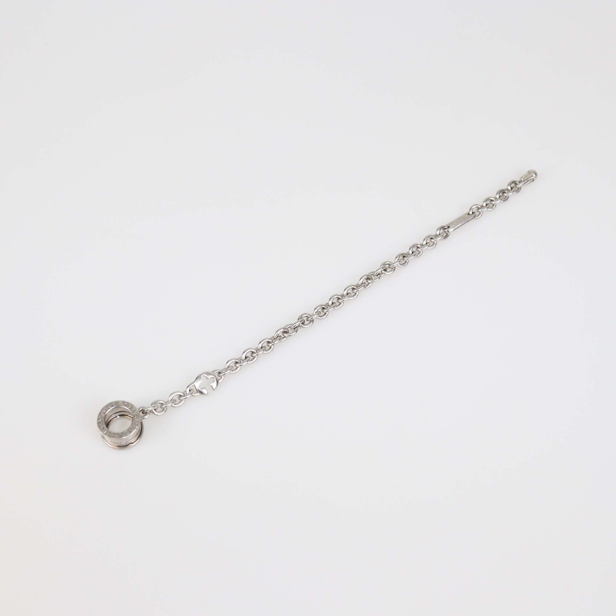 Bvlgari Silver Chain Link B.Zero1 Bag Charm/Key Chain