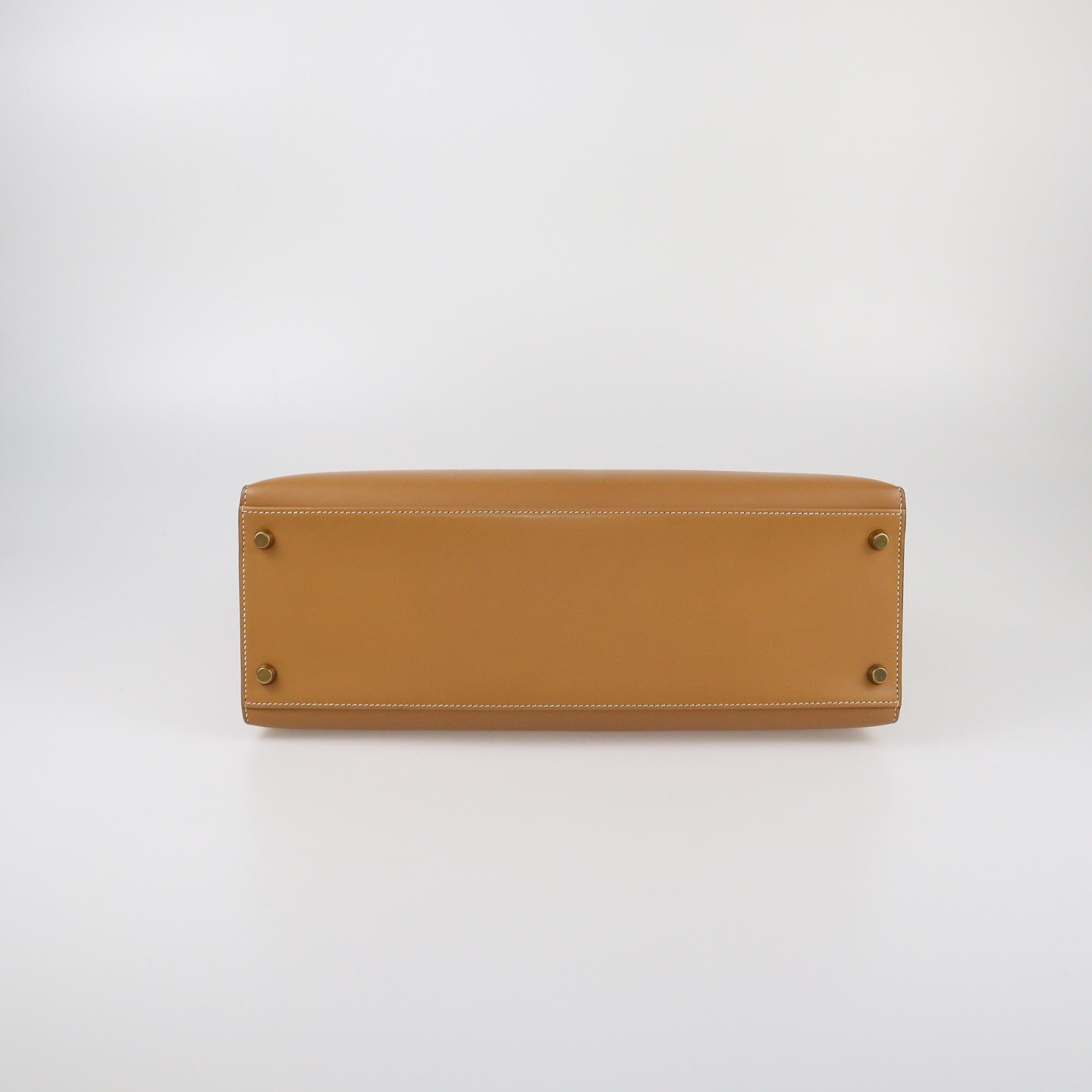 Hermes Natural Chamonix Kelly Sellier 35 GHW Womens Hermes 
