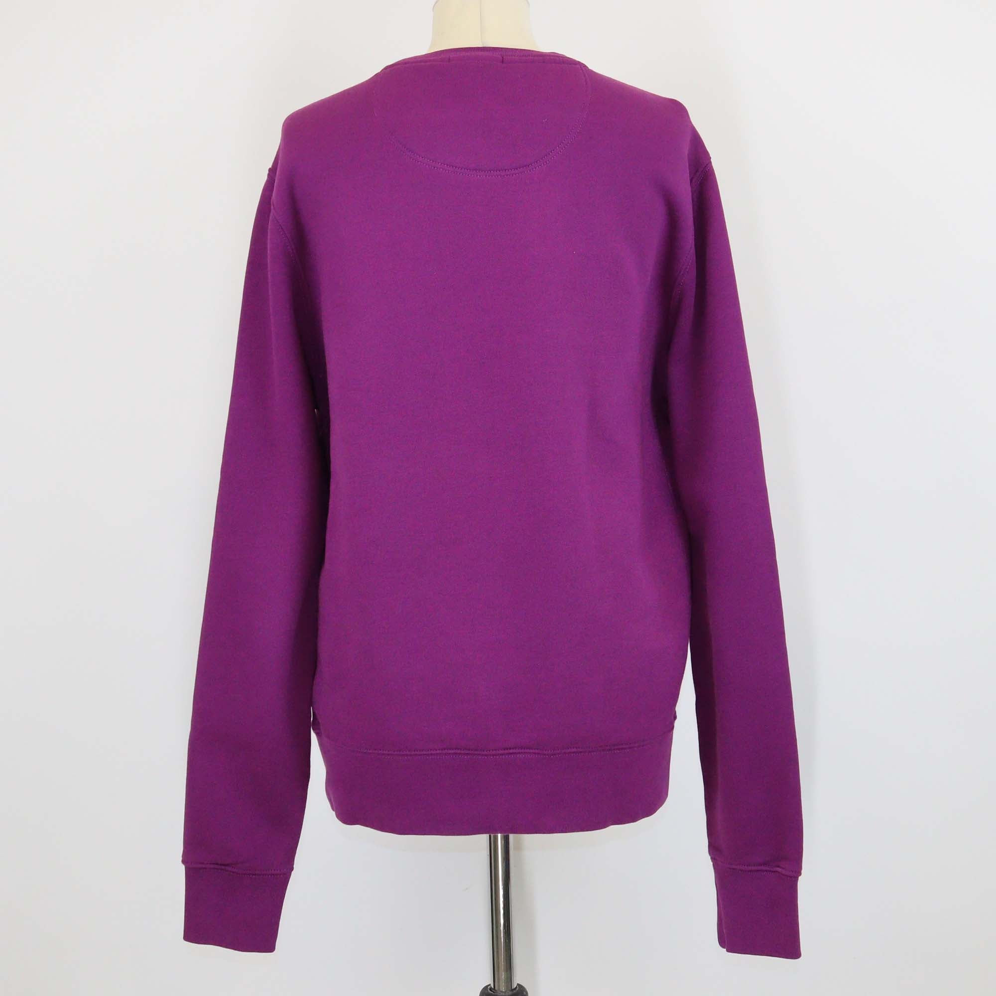 Burberry Brit Purple Cotton Embroidered Logo Long Sleeve Sweatshirt