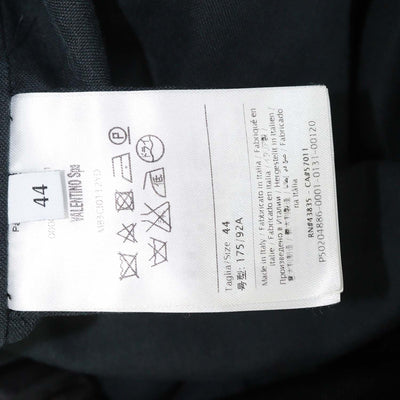 Valentino Black Blend Viscose Rockstud Zip Bomber Jacket