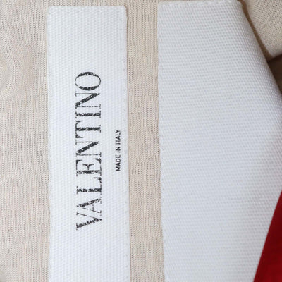 Valentino Red Blend Viscose Rockstud Zip Bomber Jacket