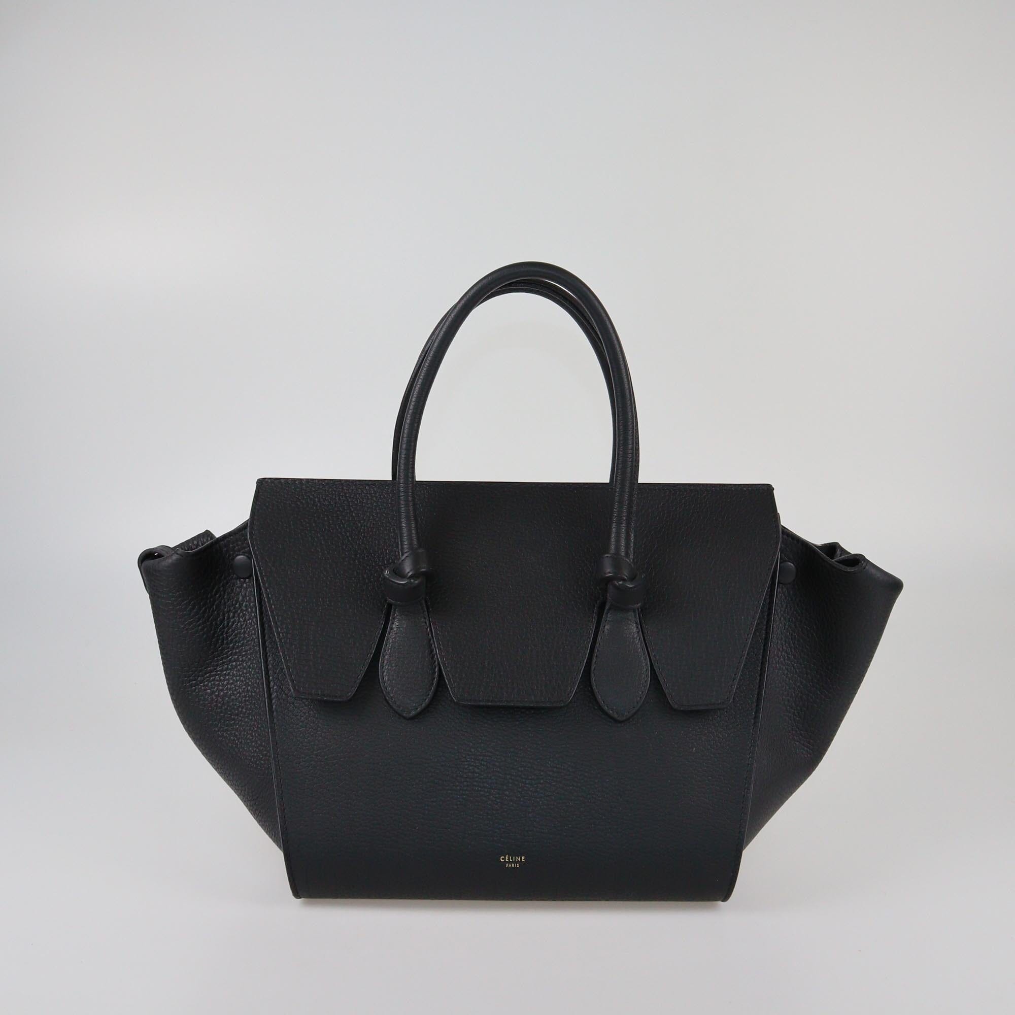 Celine Black Mini Tie Tote Womens Celine 