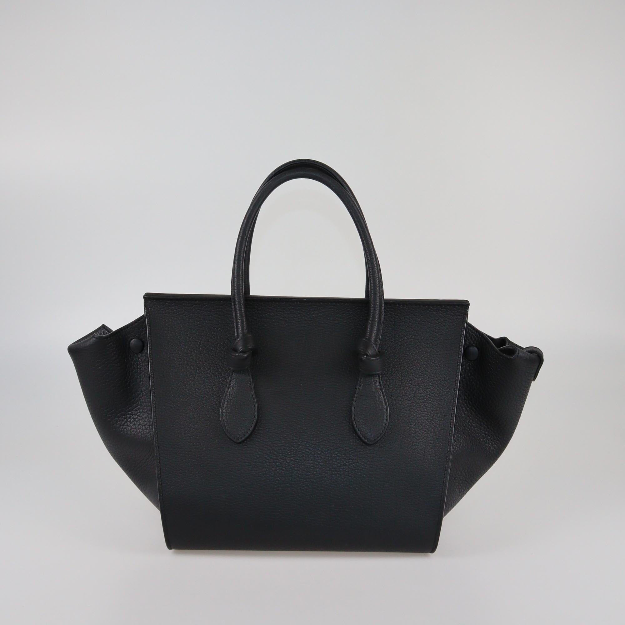 Celine Black Mini Tie Tote Womens Celine 