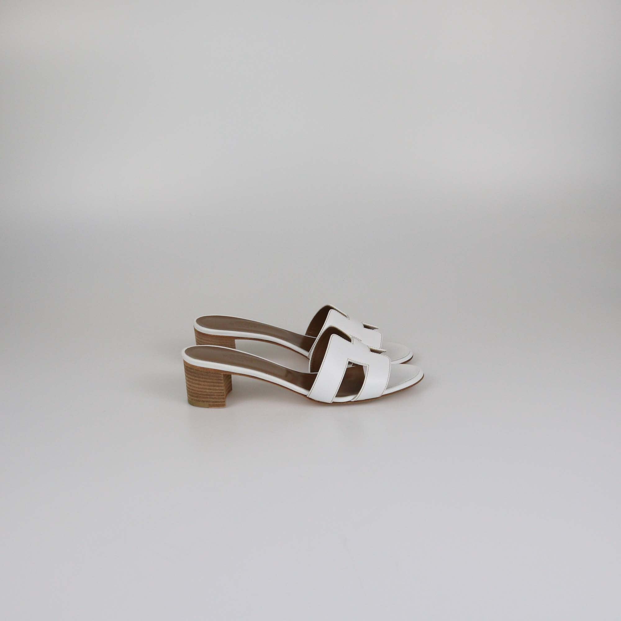 Hermes White Oasis Sandals Womens Hermes 