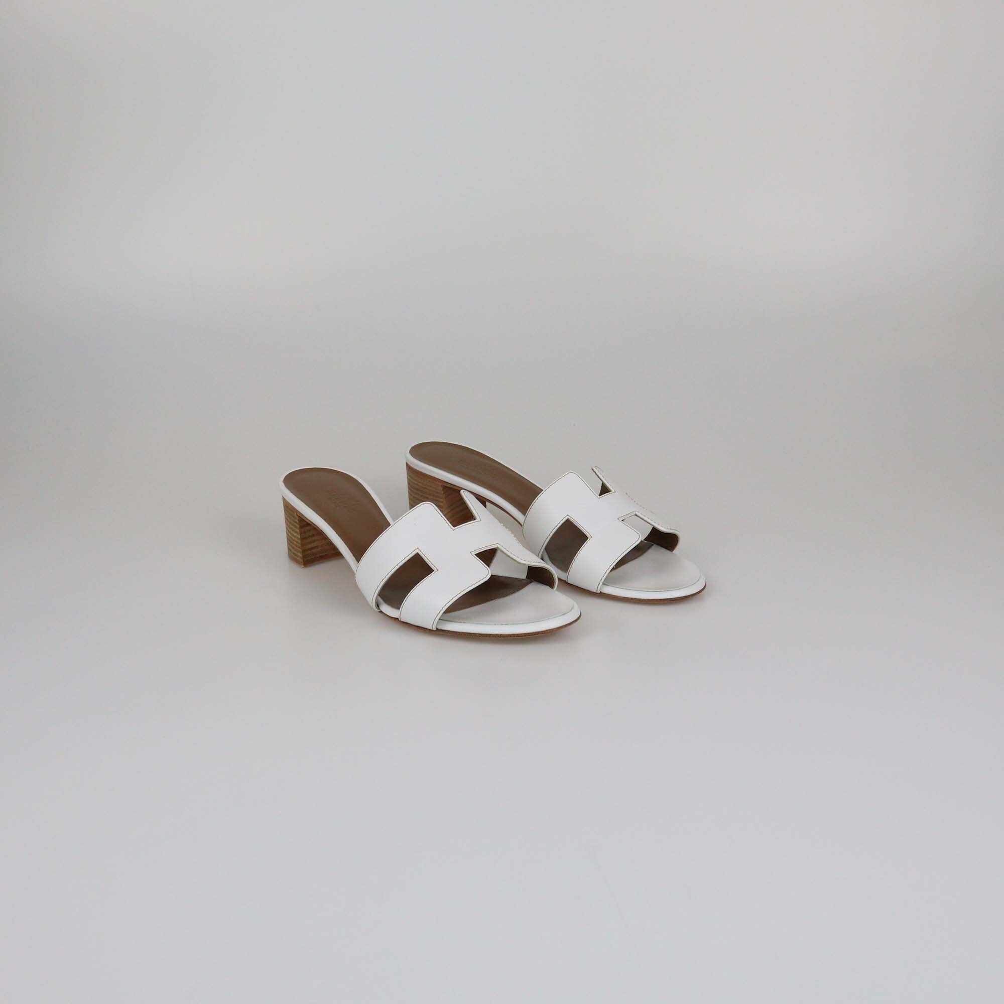 Hermes White Oasis Sandals Womens Hermes 