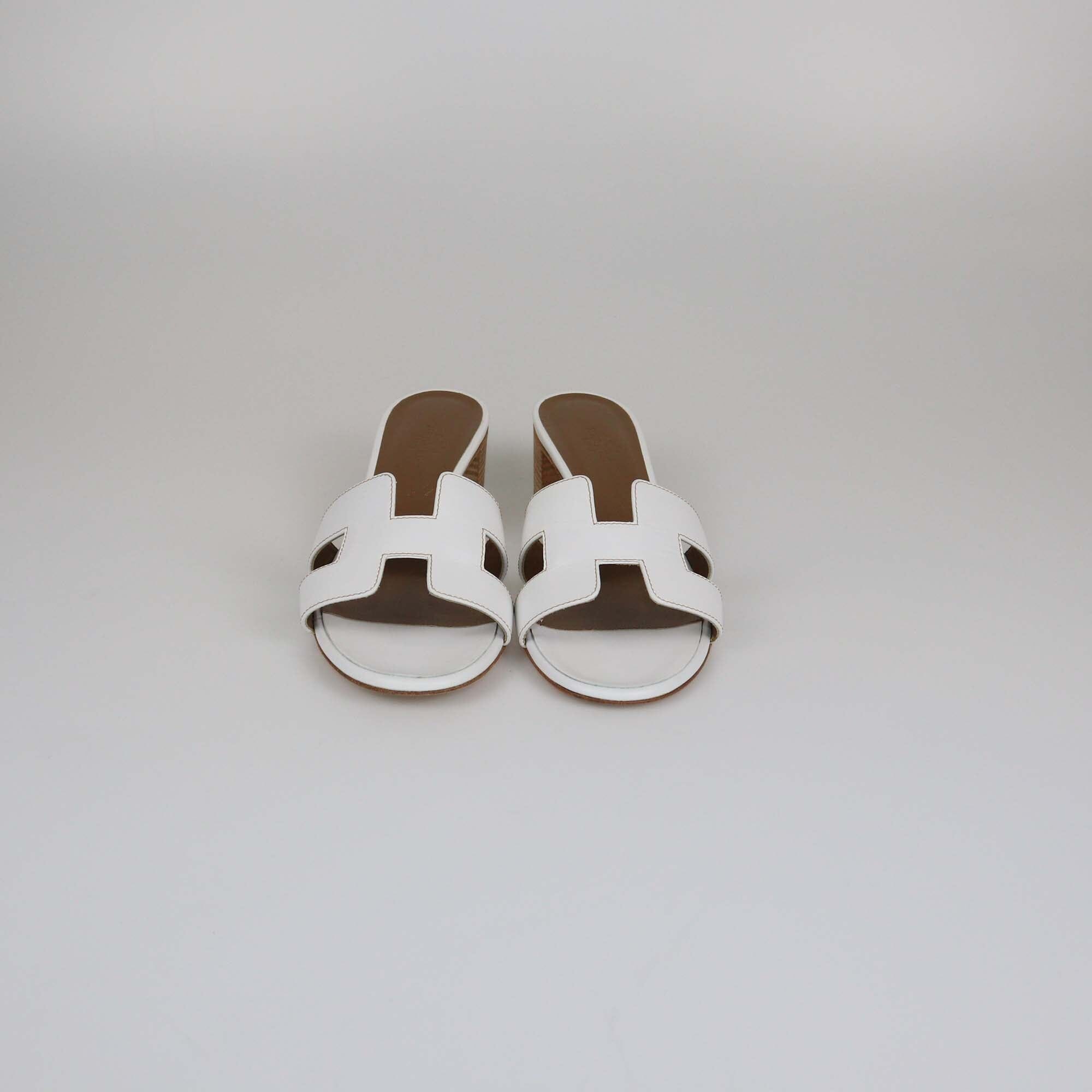 Hermes White Oasis Sandals Womens Hermes 