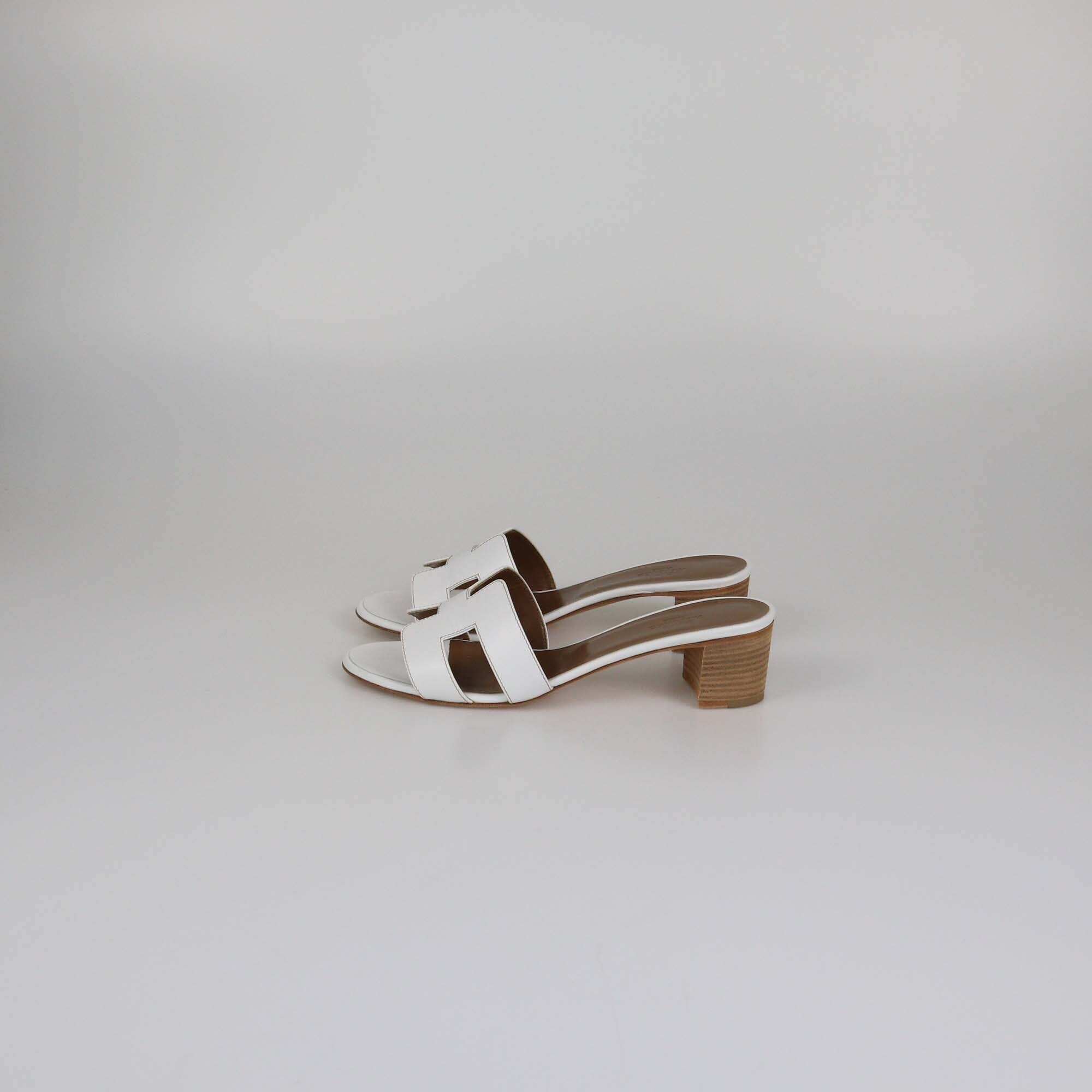 Hermes White Oasis Sandals Womens Hermes 