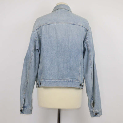 Miu Miu Washed Blue Denim Blouson Jacket