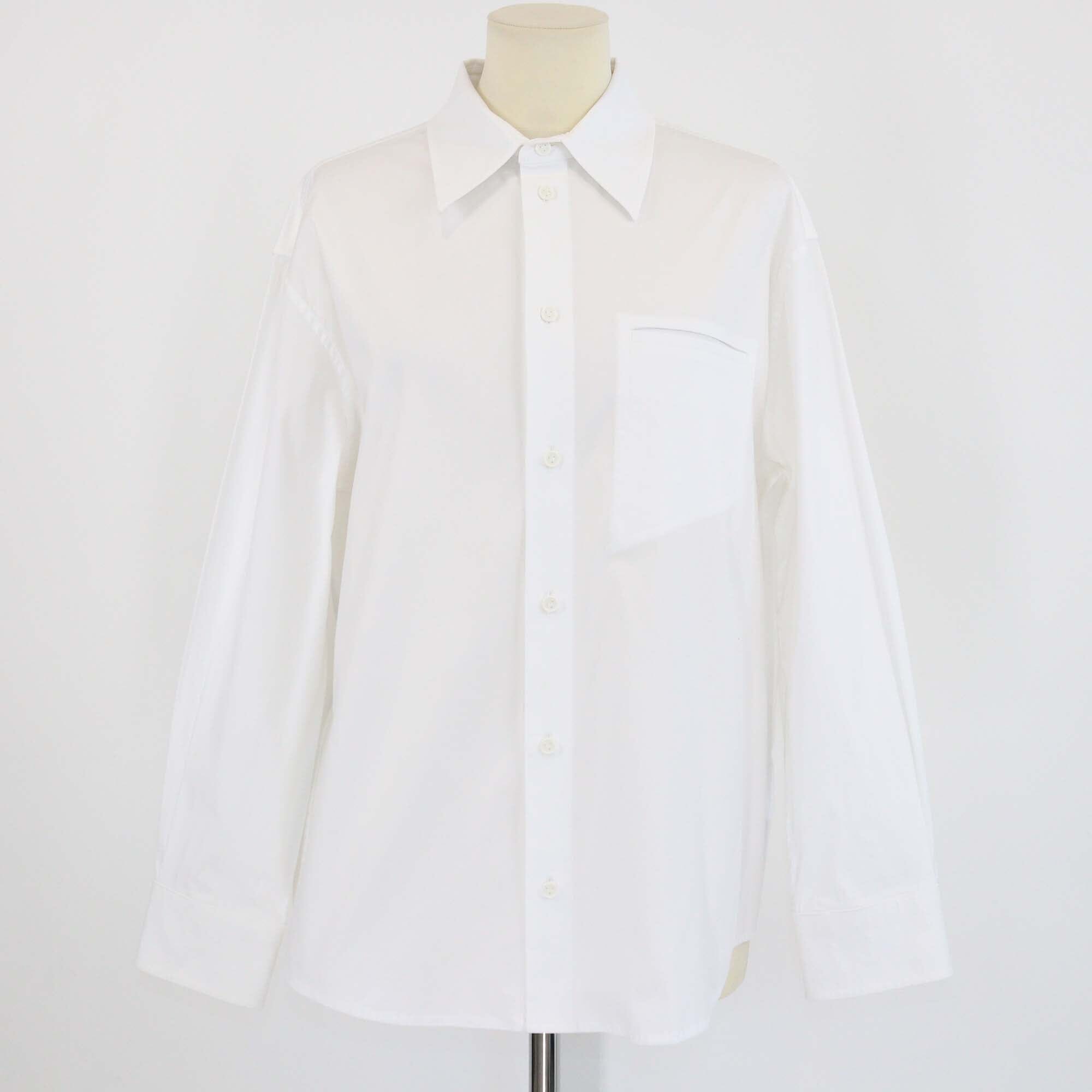 Bottega Veneta White Cotton Long Sleeve Shirt Womens Bottega Veneta 