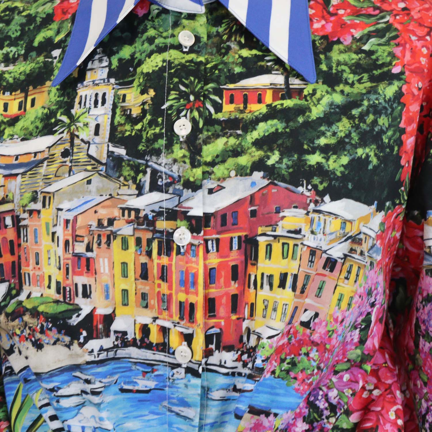 Dolce & Gabbana Multicolor Cotton Printed Portofino Jersey T-Shirt