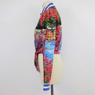 Dolce & Gabbana Multicolor Cotton Printed Portofino Jersey T-Shirt