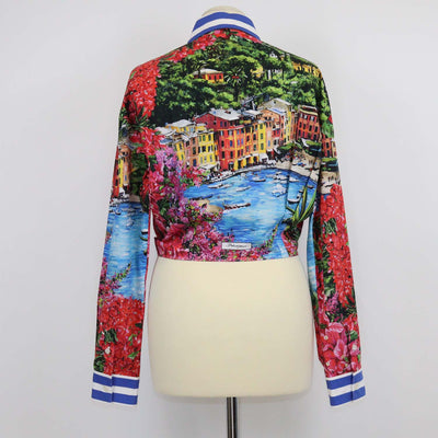 Dolce & Gabbana Multicolor Cotton Printed Portofino Jersey T-Shirt