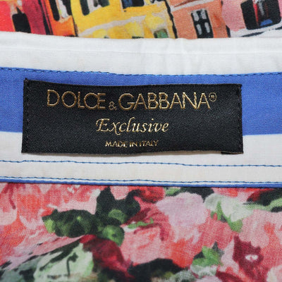 Dolce & Gabbana Multicolor Cotton Printed Portofino Jersey T-Shirt