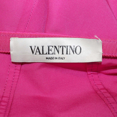 Valentino Fuchsia Blend Cotton Flared Midi Skirt