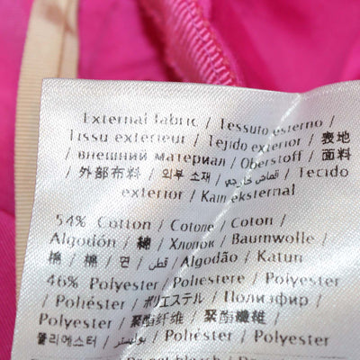 Valentino Fuchsia Blend Cotton Flared Midi Skirt