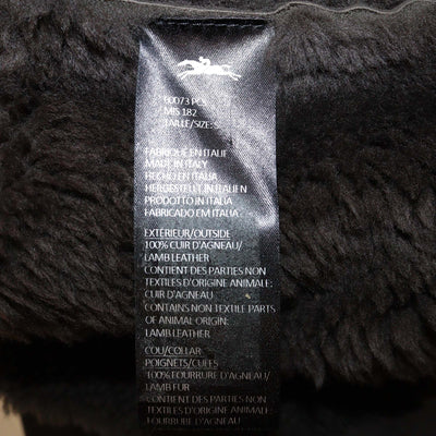 Longchamp Dark Brown Suede and Fur Zip Front Coat