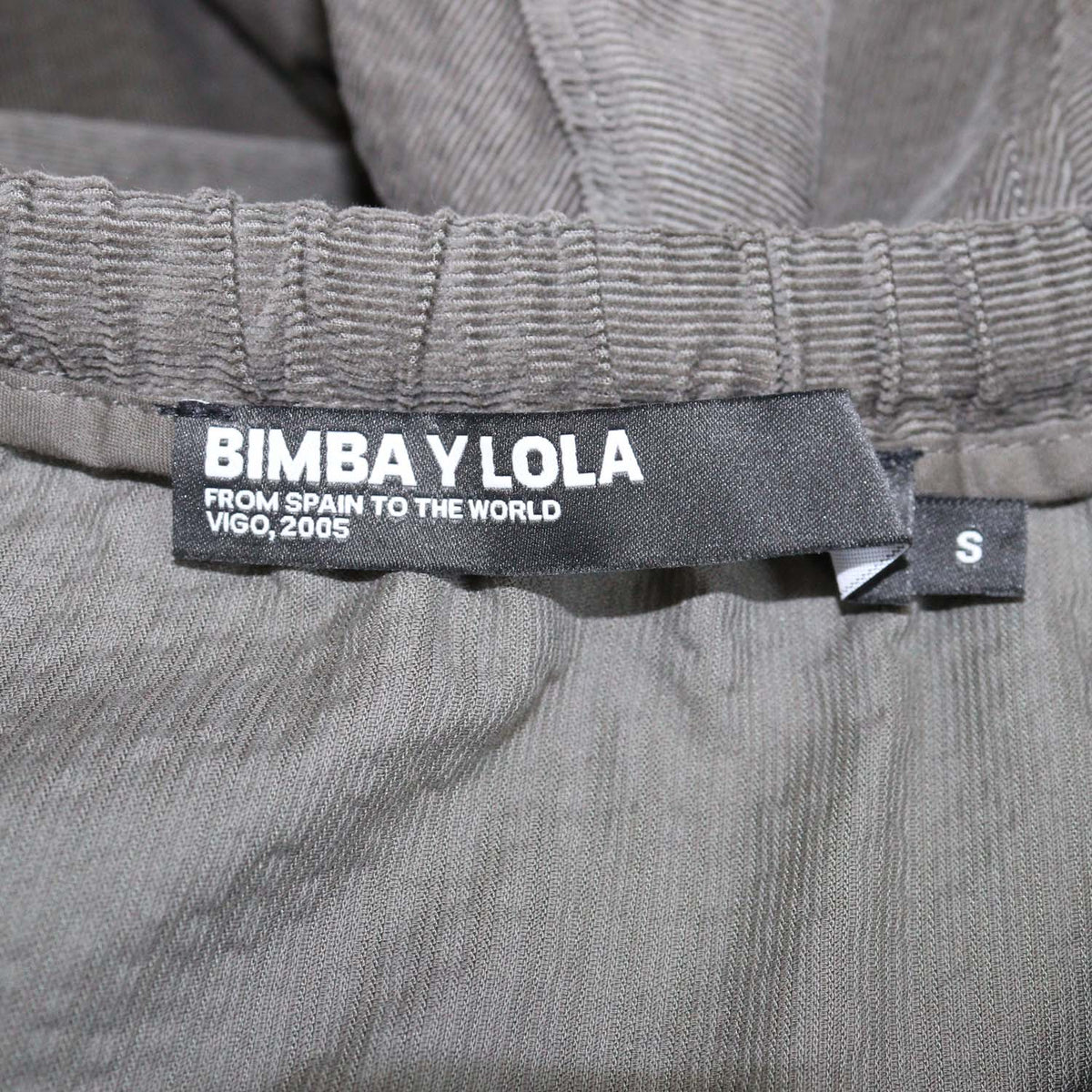 Bimba Y Lola Army Green Corduroy Pocket Detail Jacket and Long Skirt Set