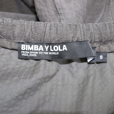 Bimba Y Lola Army Green Corduroy Pocket Detail Jacket and Long Skirt Set