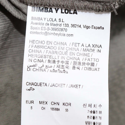 Bimba Y Lola Army Green Corduroy Pocket Detail Jacket and Long Skirt Set