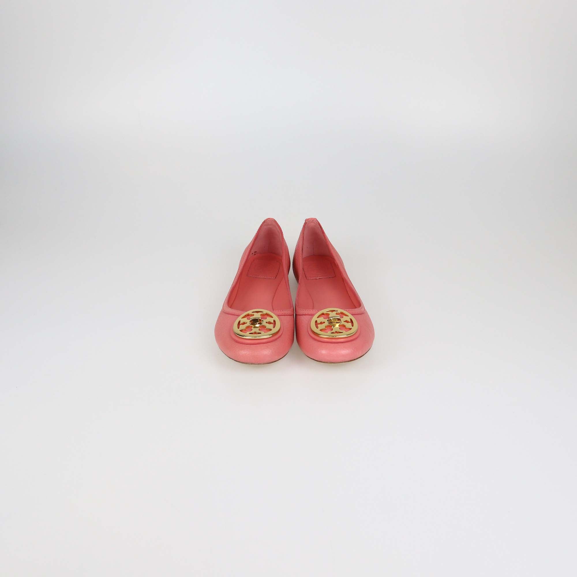 Tory Burch Raspberry Sorbet Leather Selma Ballet Flats