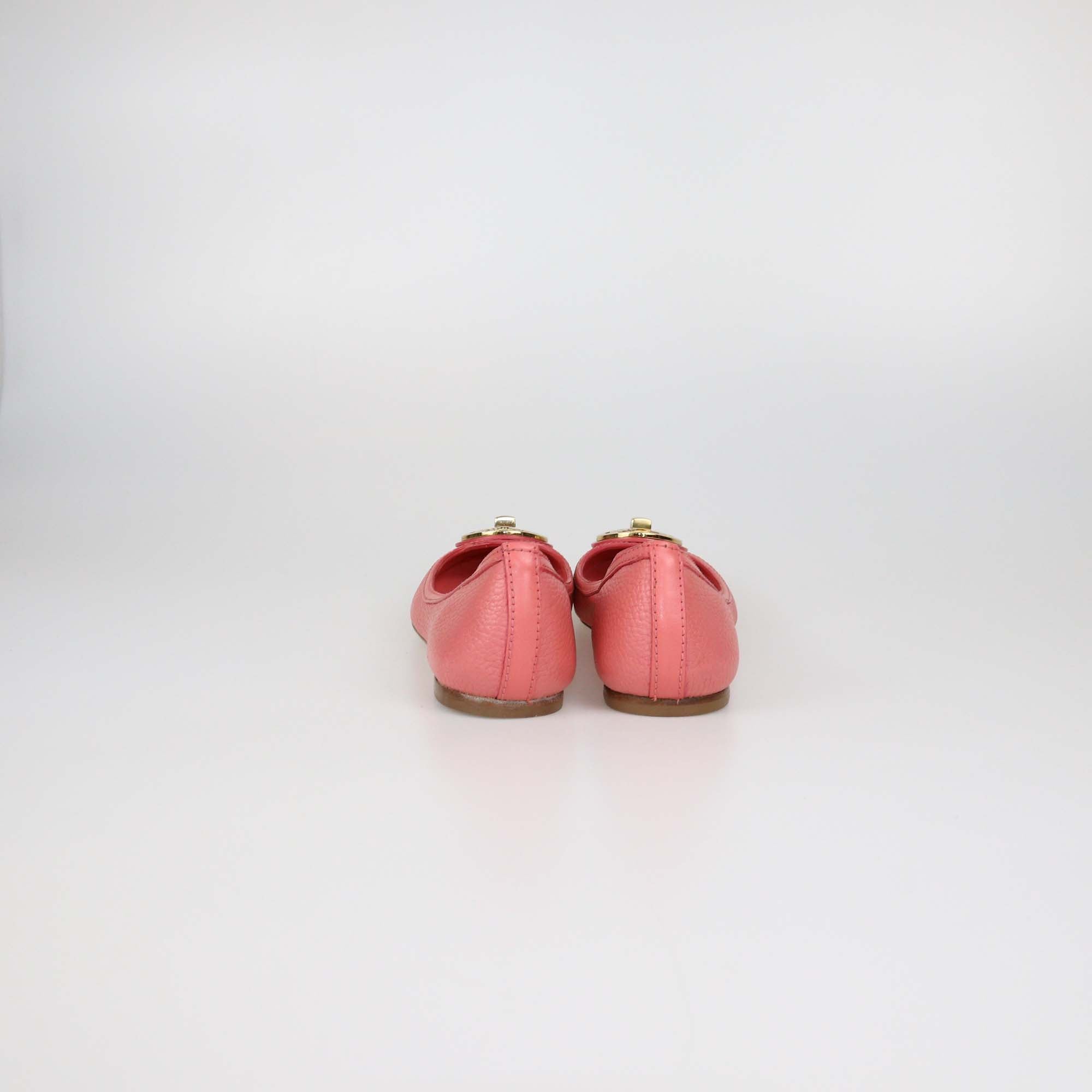 Tory Burch Raspberry Sorbet Leather Selma Ballet Flats