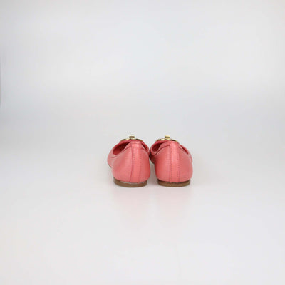 Tory Burch Raspberry Sorbet Leather Selma Ballet Flats