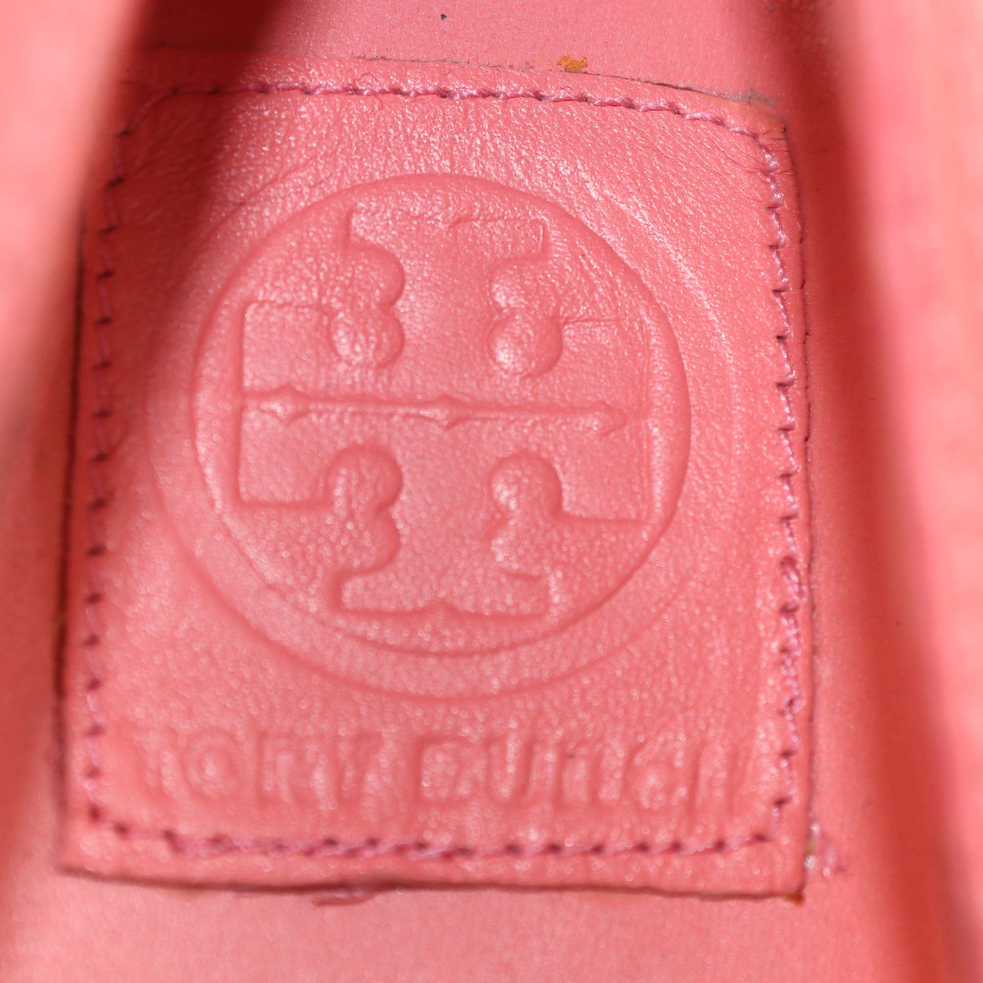 Tory Burch Raspberry Sorbet Leather Selma Ballet Flats