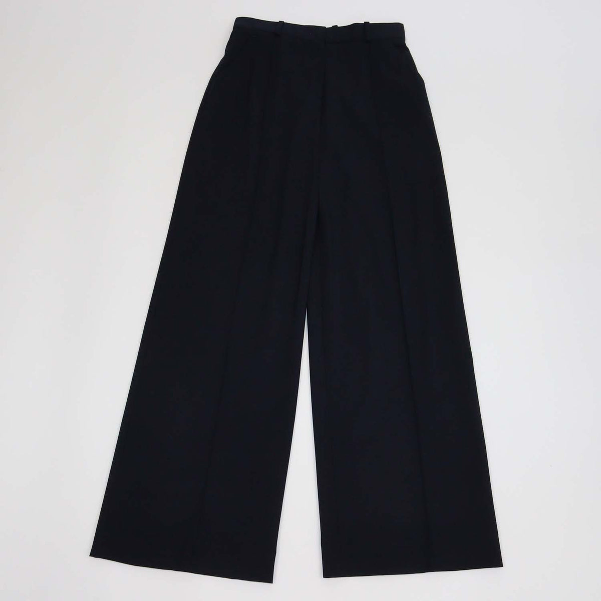 Loro Piana Navy Blue Cashmere Blend Straight Leg Elias Trousers