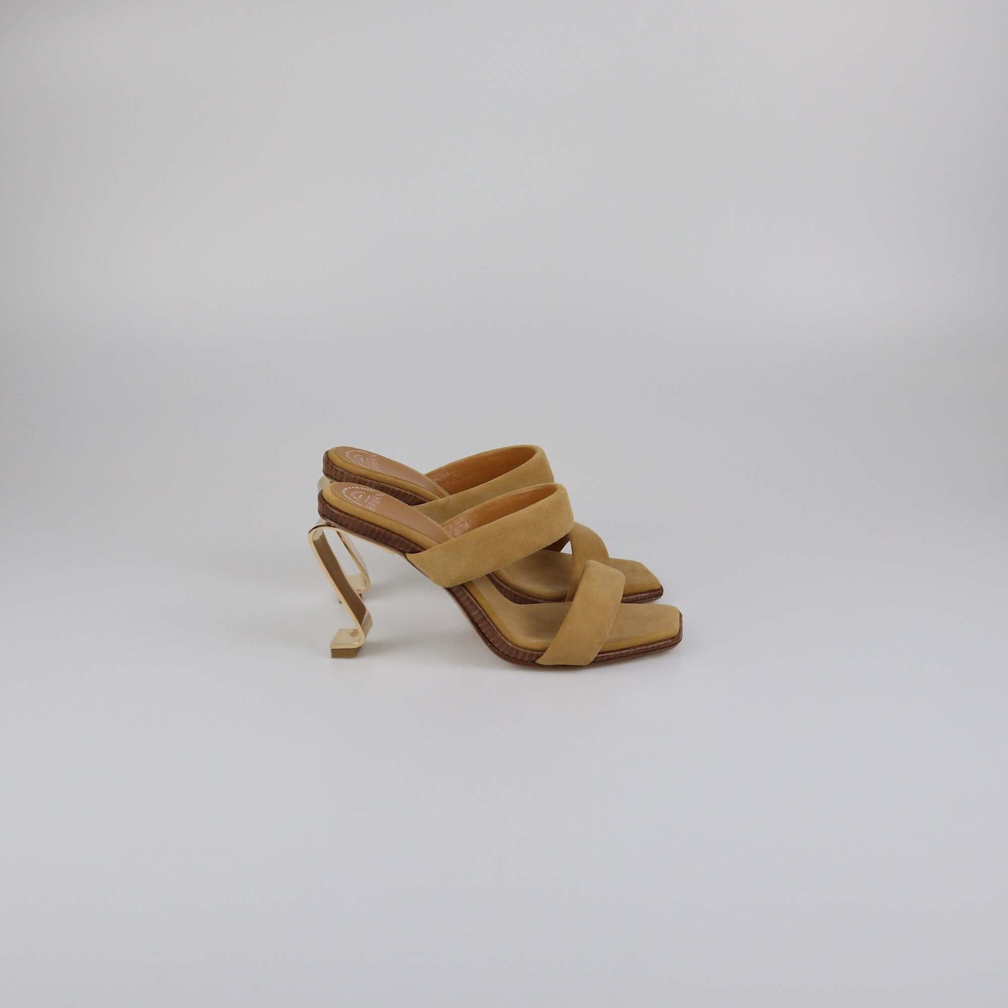 Alexandre Birman Butterscotch Limited Series 29 / 50 Rocking Mule 85 Sandals Womens Alexander Birman 