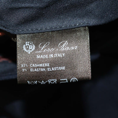 Loro Piana Navy Blue Cashmere Blend Straight Leg Elias Trousers