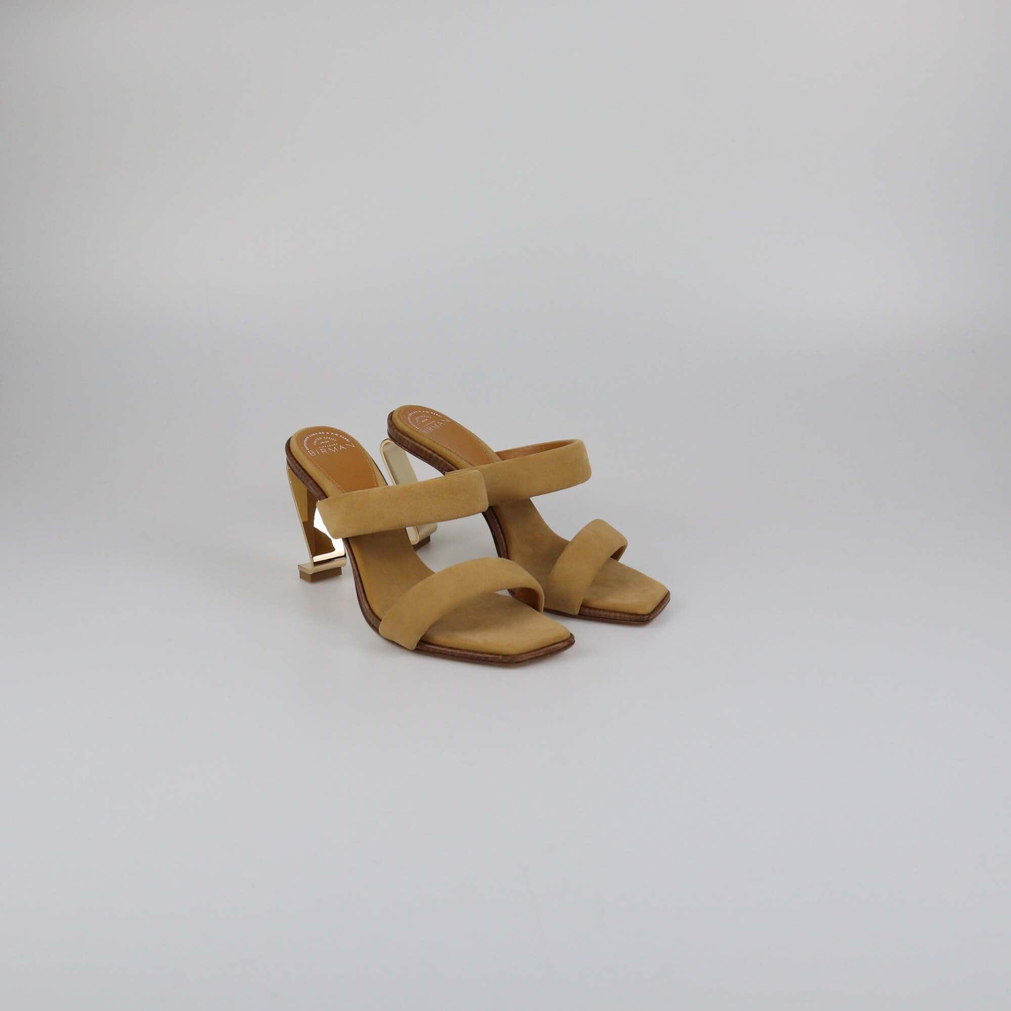 Alexandre Birman Butterscotch Limited Series 29 / 50 Rocking Mule 85 Sandals Womens Alexander Birman 