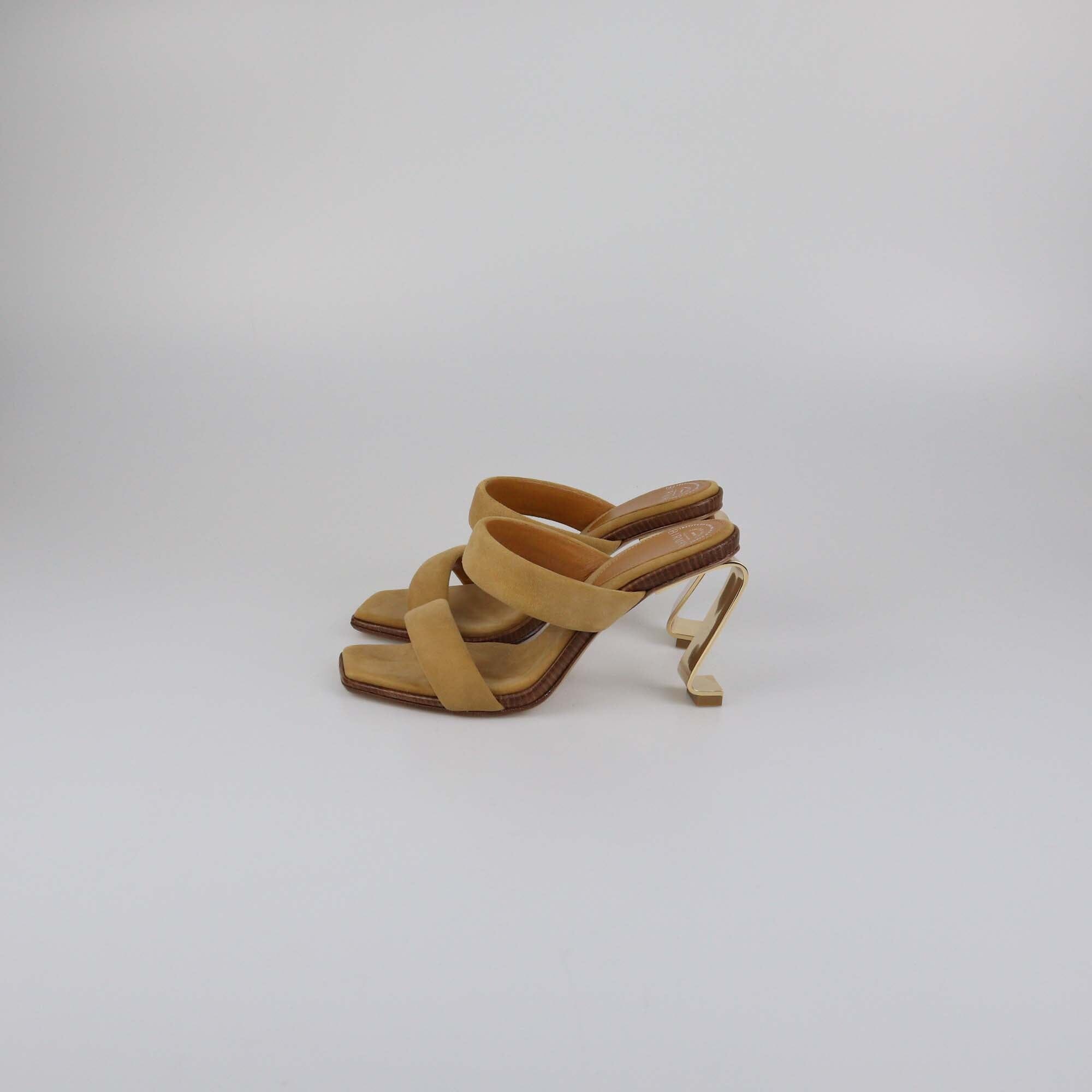 Alexandre Birman Butterscotch Limited Series 29 / 50 Rocking Mule 85 Sandals Womens Alexander Birman 